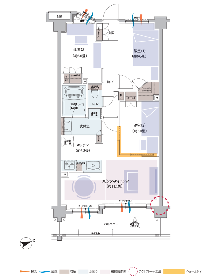 Btype間取り図